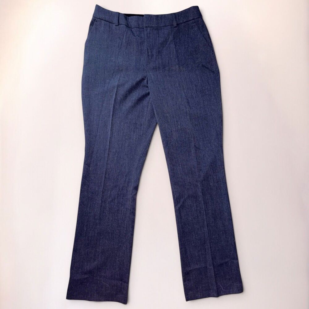 Nine West Womens Size 6 Dress Pants Navy Blue Mid Rise